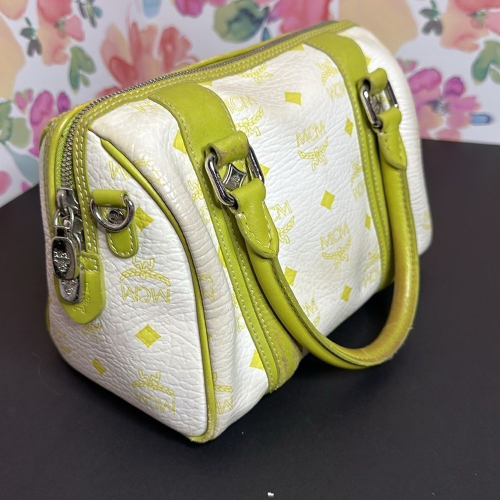 💯Authentic MCM Boston Handbag - Small🍀 - Picture 8 of 16